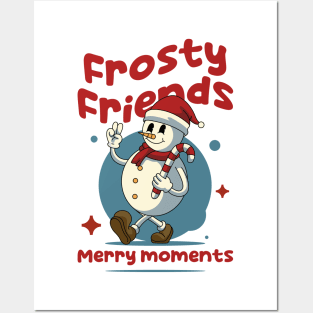 Frosty Friend Christmas Posters and Art